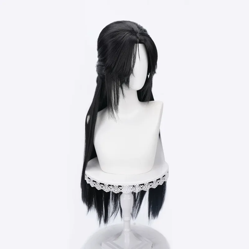 L-email Wig Where Winds Meet Jade Current Black 80cm Cosplay Wig sold by Lemail wig product image thumbnail 2