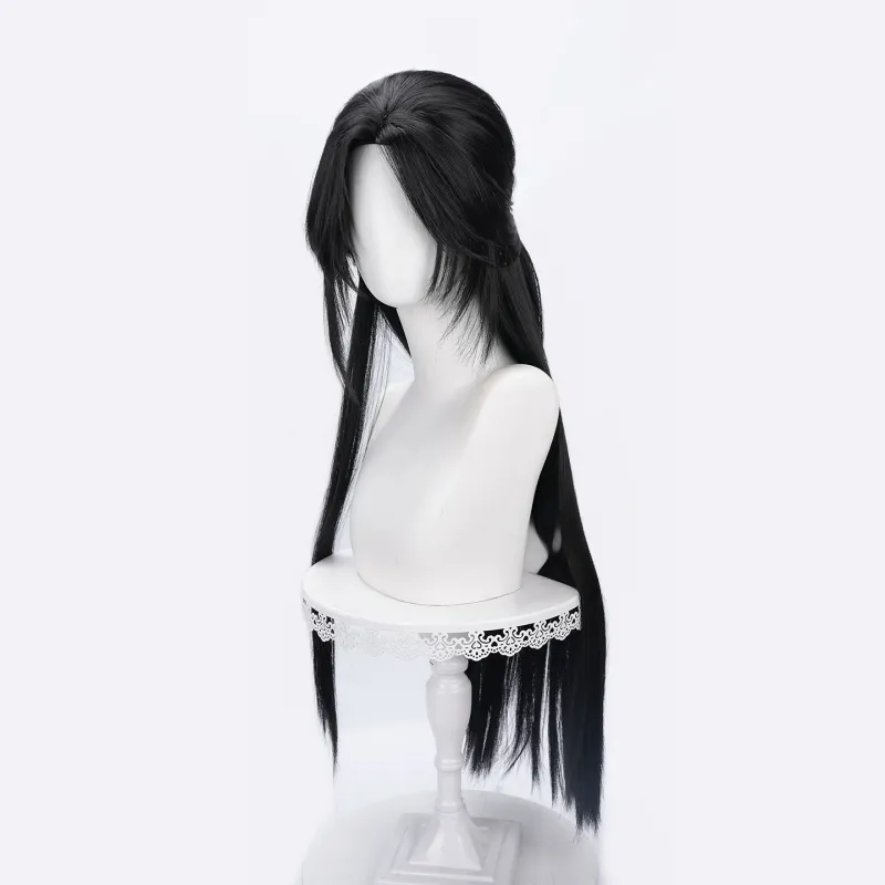 L-email Wig Where Winds Meet Jade Current Black 80cm Cosplay Wig sold by Lemail wig product image thumbnail 3