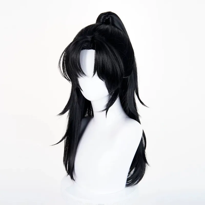 L-email Wig Where Winds Meet Male Young Master Black Cosplay Wig sold by Lemail wig product image thumbnail 3