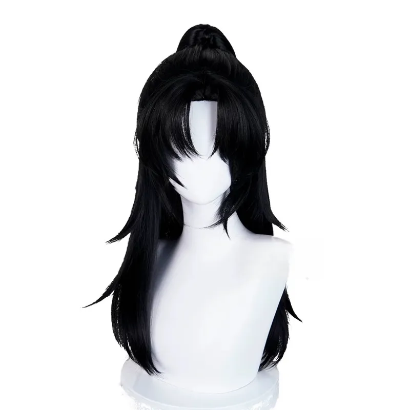 L-email Wig Where Winds Meet Male Young Master Black Cosplay Wig sold by Lemail wig product image thumbnail 4