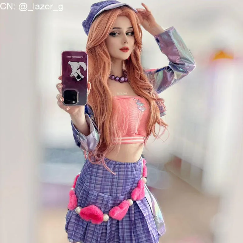 【48HR SHIP】L-email Wig LOL League Of Legends Caitlyn Full Cosplay Costume Wig Set sold by Lemail wig product image thumbnail 2