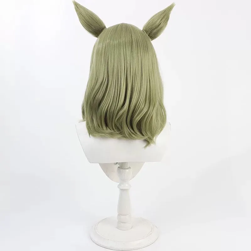 L-email Wig Uma musume: Pretty Derby Air Messiah Green Ear And Tail Cosplay Wig sold by Lemail wig product image thumbnail 5
