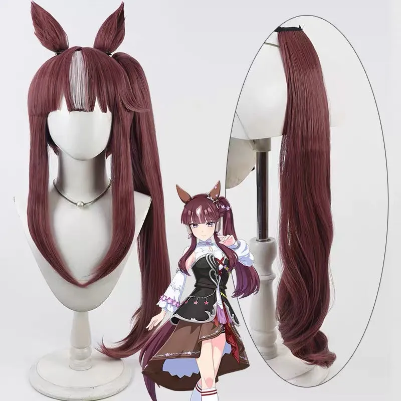 L-email Wig Uma musume: Pretty Derby Lucky Lilac Brown Ear And Tail Cosplay Wig sold by Lemail wig product image thumbnail 2
