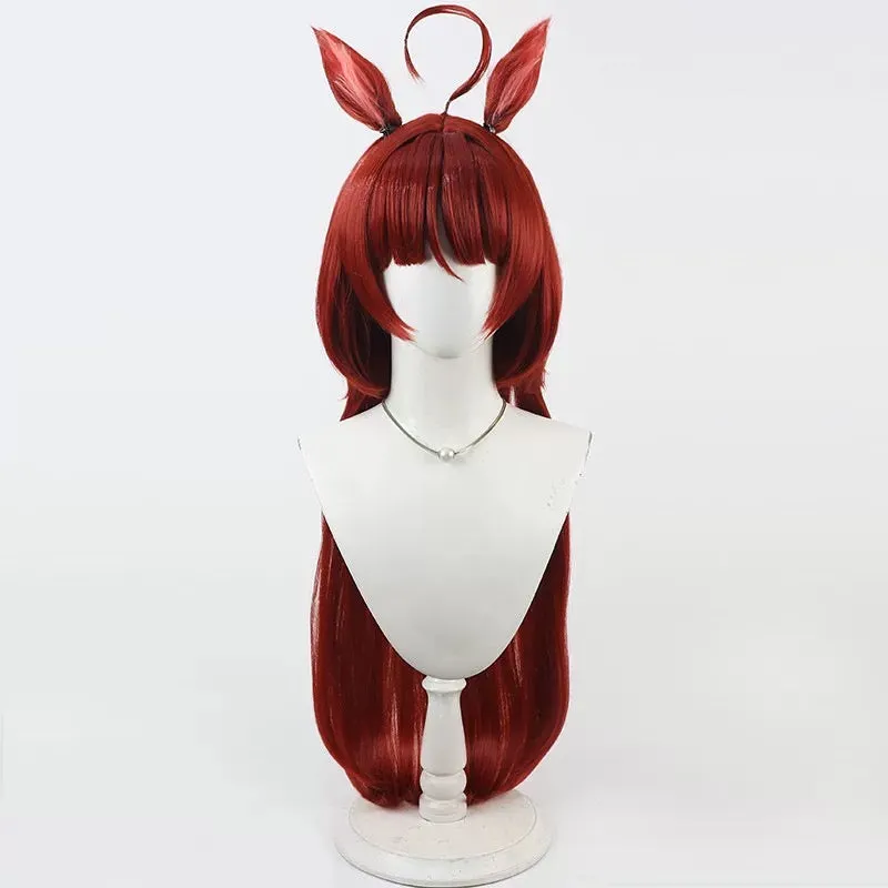L-email Wig Uma musume: Pretty Derby Red Desire Ears And Tail Cosplay Wig sold by Lemail wig product image thumbnail 3