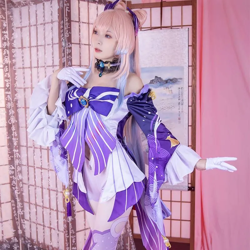 【48HR SHIP】L-email Wig Genshin Impact Sannomiya Kokomi Cosplay Costume sold by Lemail wig