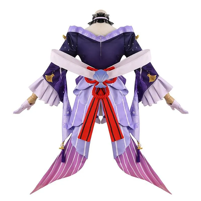 【48HR SHIP】L-email Wig Genshin Impact Sannomiya Kokomi Cosplay Costume sold by Lemail wig product image thumbnail 4