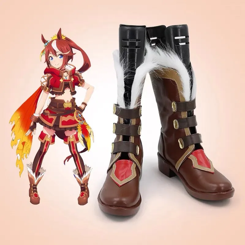 L-email Wig Umamusume:Pretty Derby Tokai Teio Custom Cosplay Shoes sold by Lemail wig