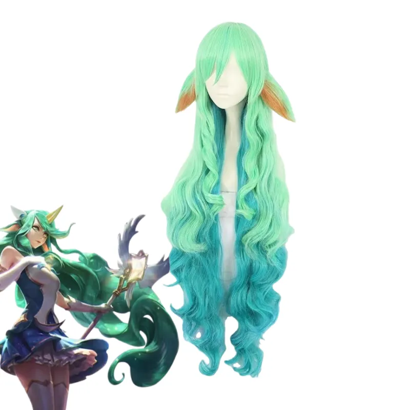 L-email Wig League of Legends Star Guardian Soraka Cosplay Wig made by Lemail wig