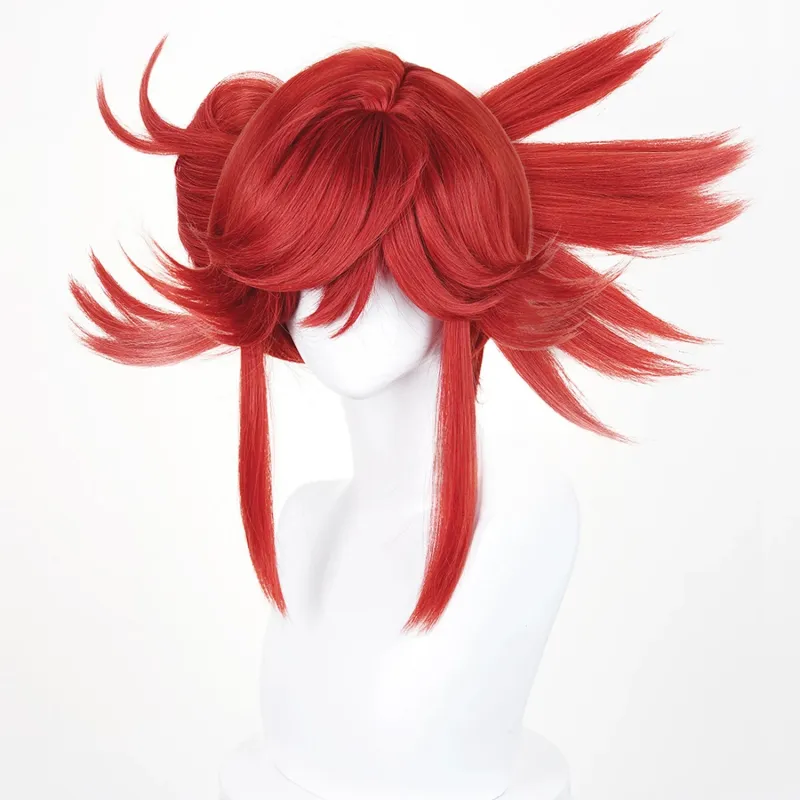 L-email Wig Gachiakuta Riyo Red Cosplay Wig sold by Lemail wig product image thumbnail 2