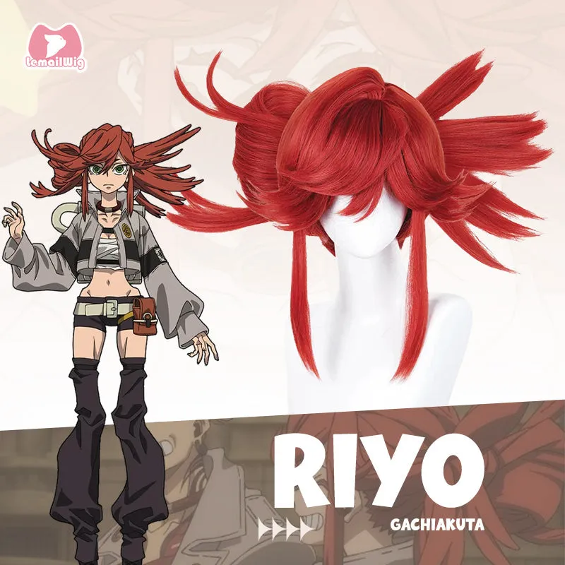 L-email Wig Gachiakuta Riyo Red Cosplay Wig sold by Lemail wig