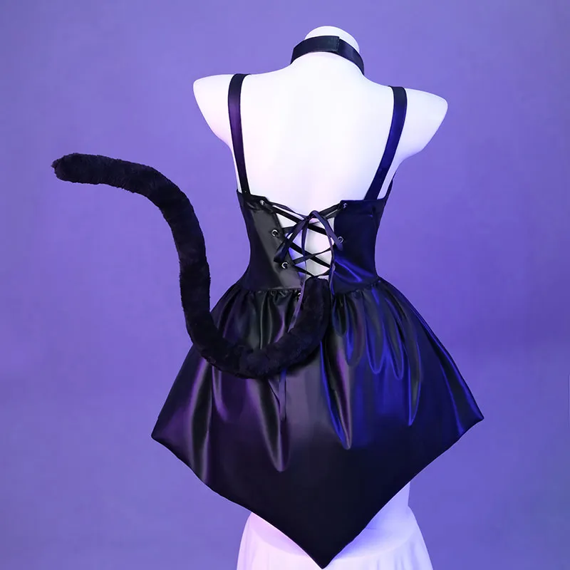 【48HR SHIP】L-email Wig Cat Girl Dress Black Sexy Cosplay Costume sold by Lemail wig product image thumbnail 4