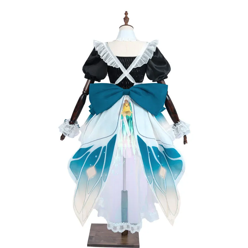 【48HR SHIP】L-email Wig Honkai: Star Rail Firefly Maid Cosplay Costume sold by Lemail wig product image thumbnail 3