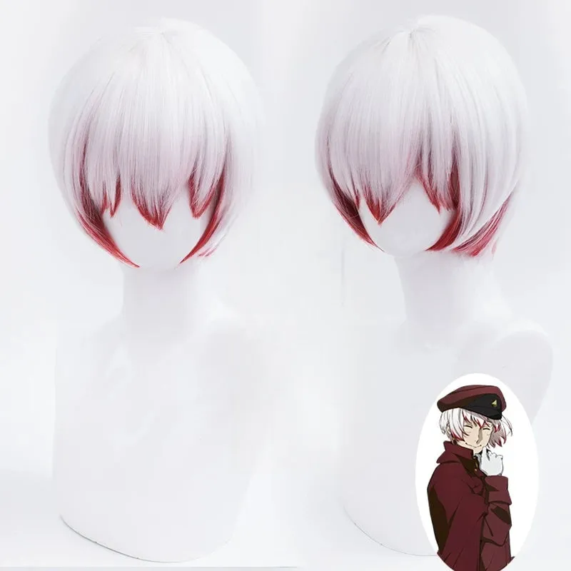 L-email Wig Bungo Stray Dogs Saigiku Jouno Color Mixing Short Cosplay Wig sold by Lemail wig