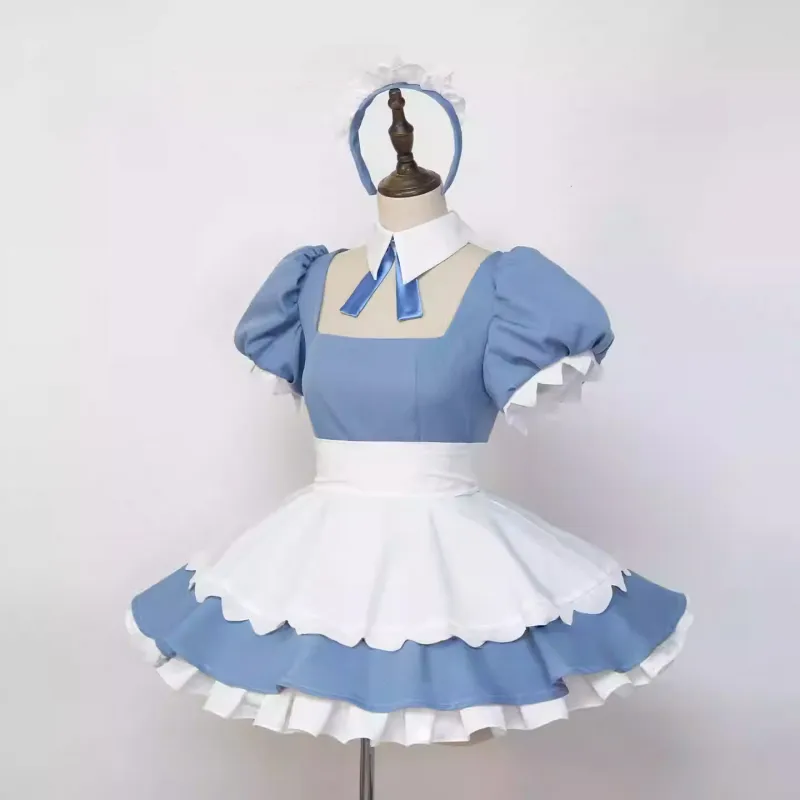 Panty & Stocking with Garterbelt Stocking Anarchy Sweets Paradise Maid Outfit Cosplay Costume sold by Lemail wig product image thumbnail 3