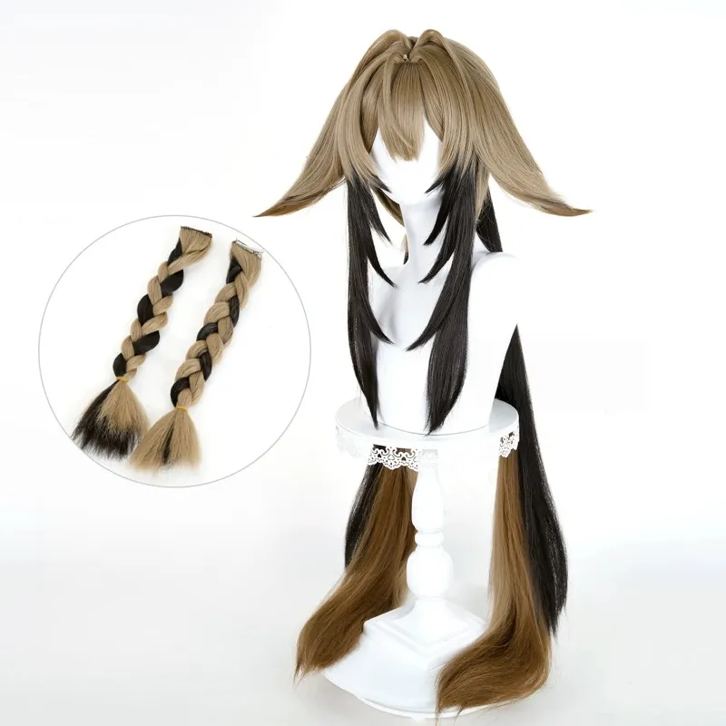 L-email Wig Zenless Zone Zero Ye Shunguang Mixed Colors Long Cosplay Wig sold by Lemail wig product image thumbnail 4