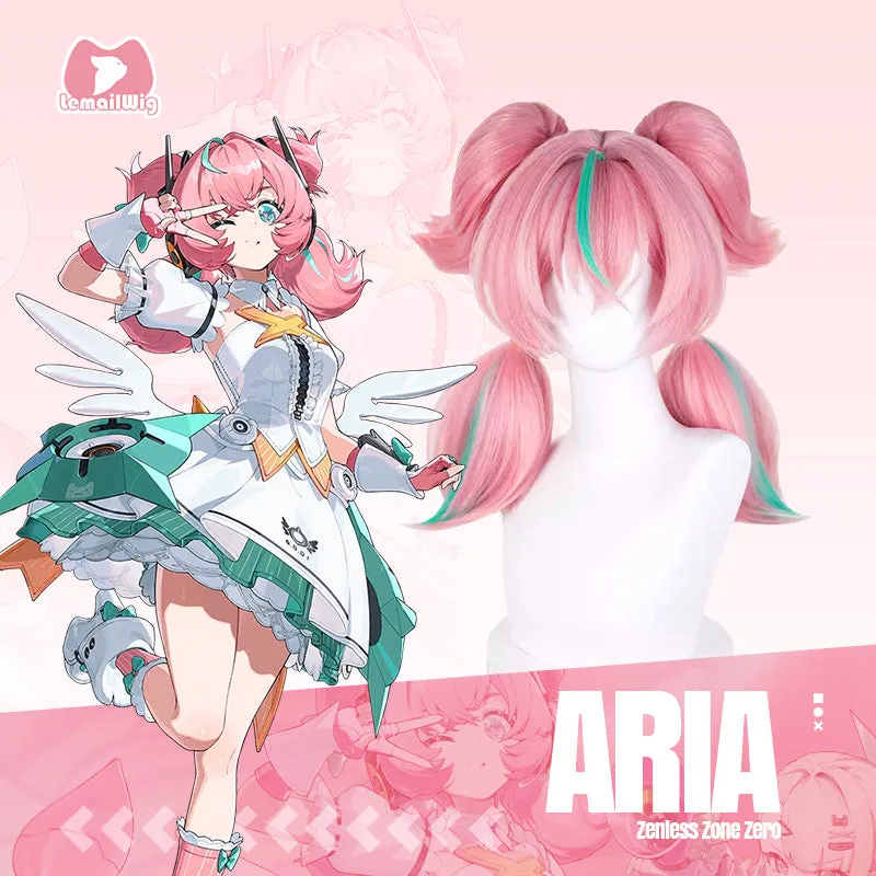 L-email Wig Zenless Zone Zero Angels of Delusion Aria Color mixing Cosplay Wig sold by Lemail wig