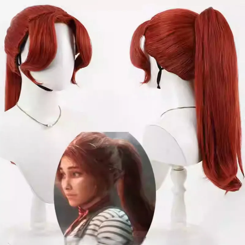 L-email Wig Clair Obscur: Expedition 33 Maelle Red Cosplay Wig sold by Lemail wig product image thumbnail 2