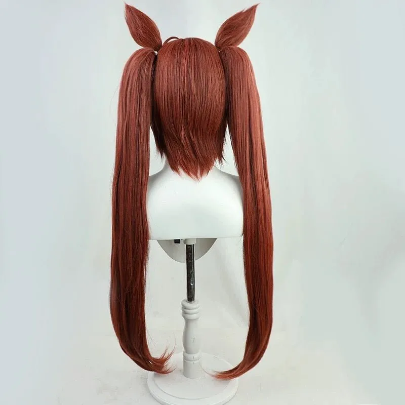 L-email Wig Umamusume:Pretty Derby Daiwa Scarlet Brown Halloween Cosplay Wig sold by Lemail wig product image thumbnail 3