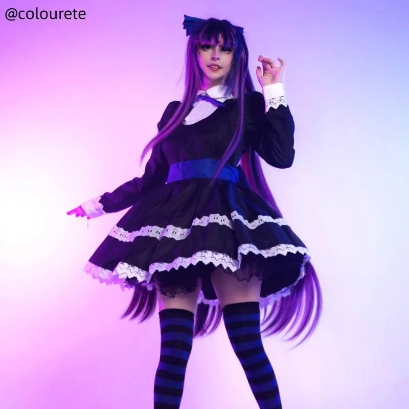 L-email Wig Panty & Stocking with Garterbelt Stocking Anarchy Lolita Cosplay Costume sold by Lemail wig product image thumbnail 3