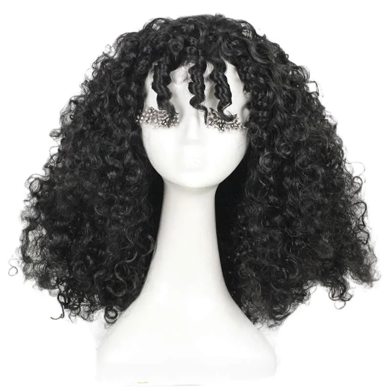 Long Black Tangled Mother Curly Halloween Cosplay Wigs sold by Lemail wig