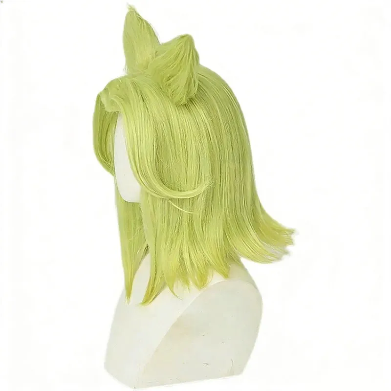 L-email Wig LOL Zeri The Spark Of Zaun 40cm Green Cosplay Wig sold by Lemail wig product image thumbnail 3