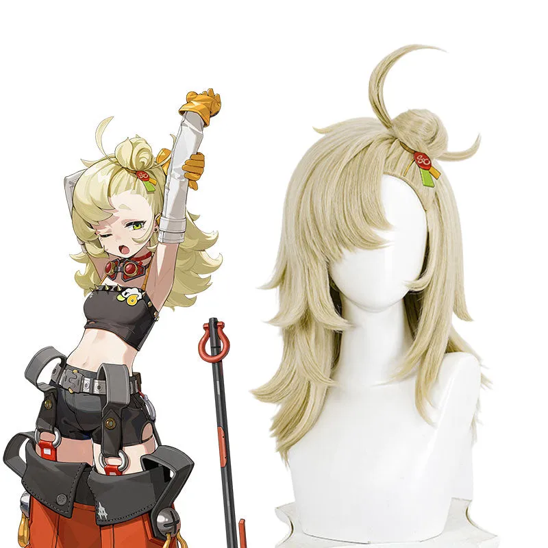 Zenless Zone Zero Piper Wheel Yellow Cosplay Wig sold by Lemail wig