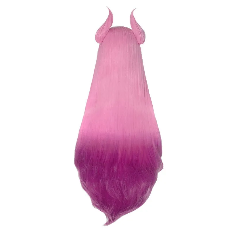 LOL Star Guardian Kaisa Cosplay Wig Women 90cm Long Straight Mixed Color sold by Lemail wig product image thumbnail 4