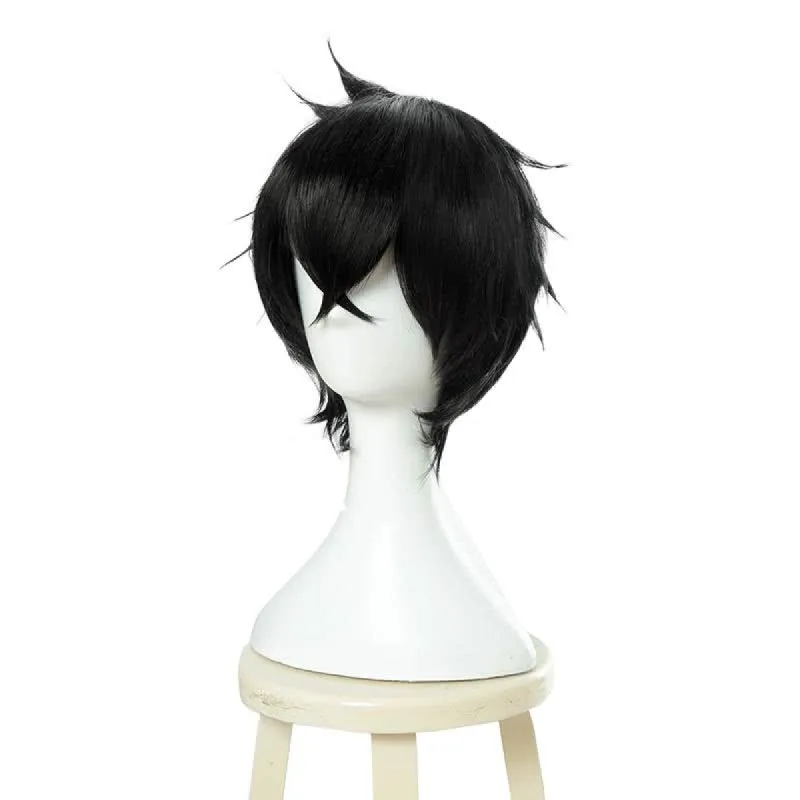 The Rising of the Shield Hero Naofumi Iwatani Short Straight Black Men Cosplay Wigs sold by Lemail wig