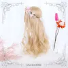 Harajuku Soft Girl Miss Betsy White Gold Long Curly Lolita Wig sold by Lemail wig