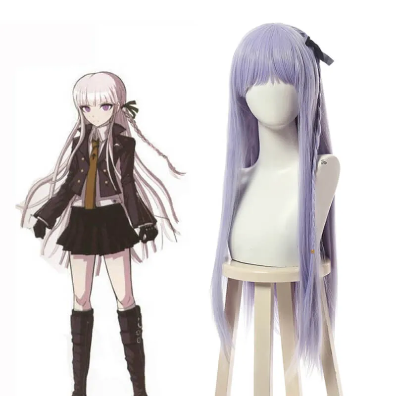 Anime Danganronpa Kyoko Kirigiris Cosplay Wigs Light Purple Long Straight sold by Lemail wig