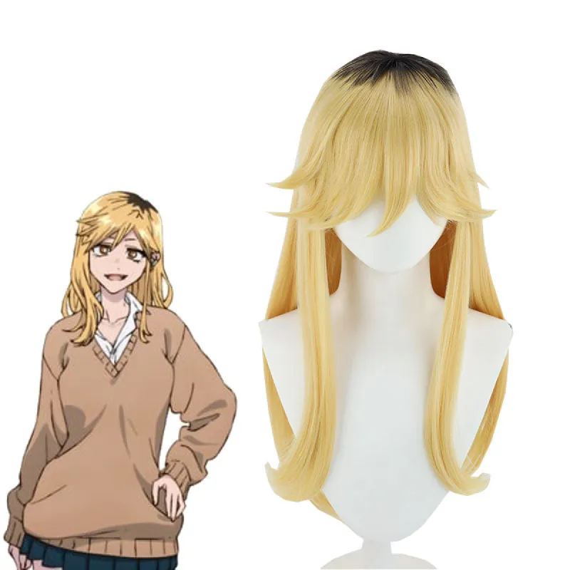Call of the Night Kikyo Seri Blonde Mixed Black Cosplay Wigs sold by Lemail wig
