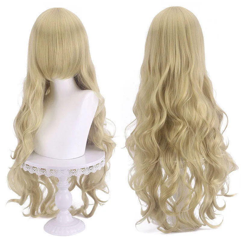 19 Colors Anime Long Curly High Quality Cosplay Wigs-K sold by Lemail wig