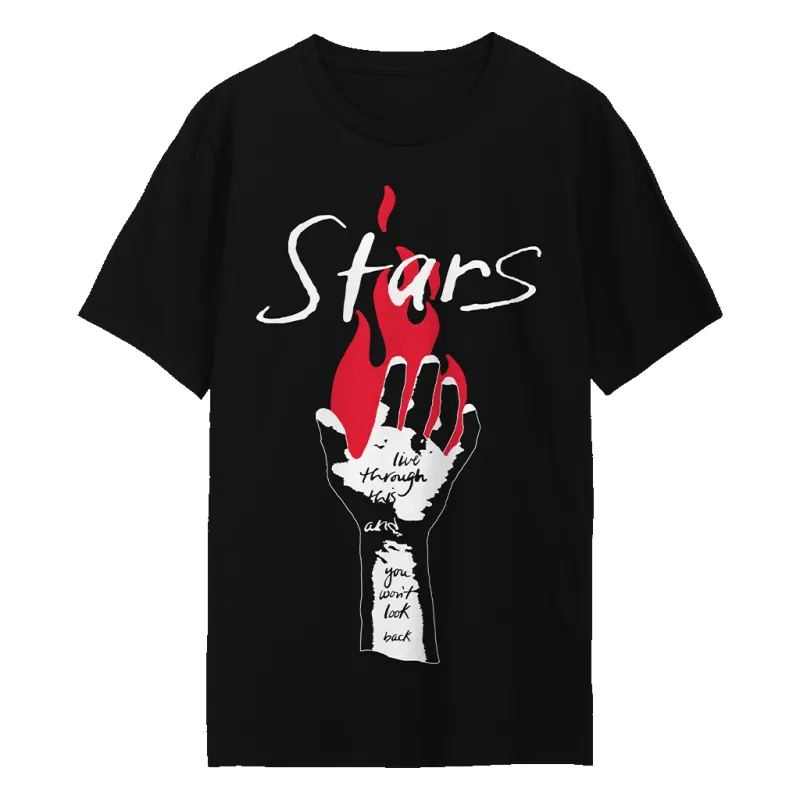 Live Through This Burning Hand T-Shirt sold by Stars