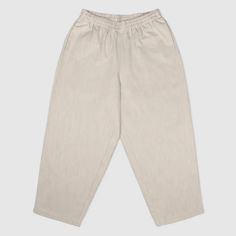 Warm up pants coton lin écru made by Borali