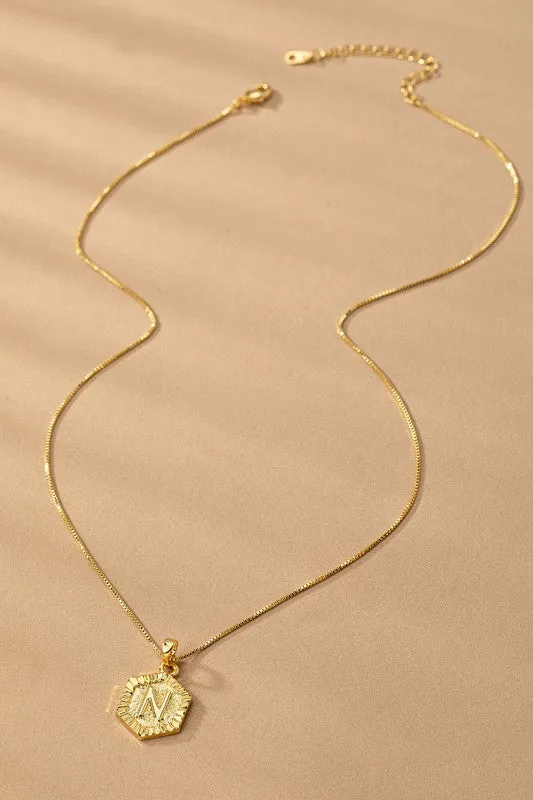 INTIAL GOLD NECKLACE made by Royal Raine