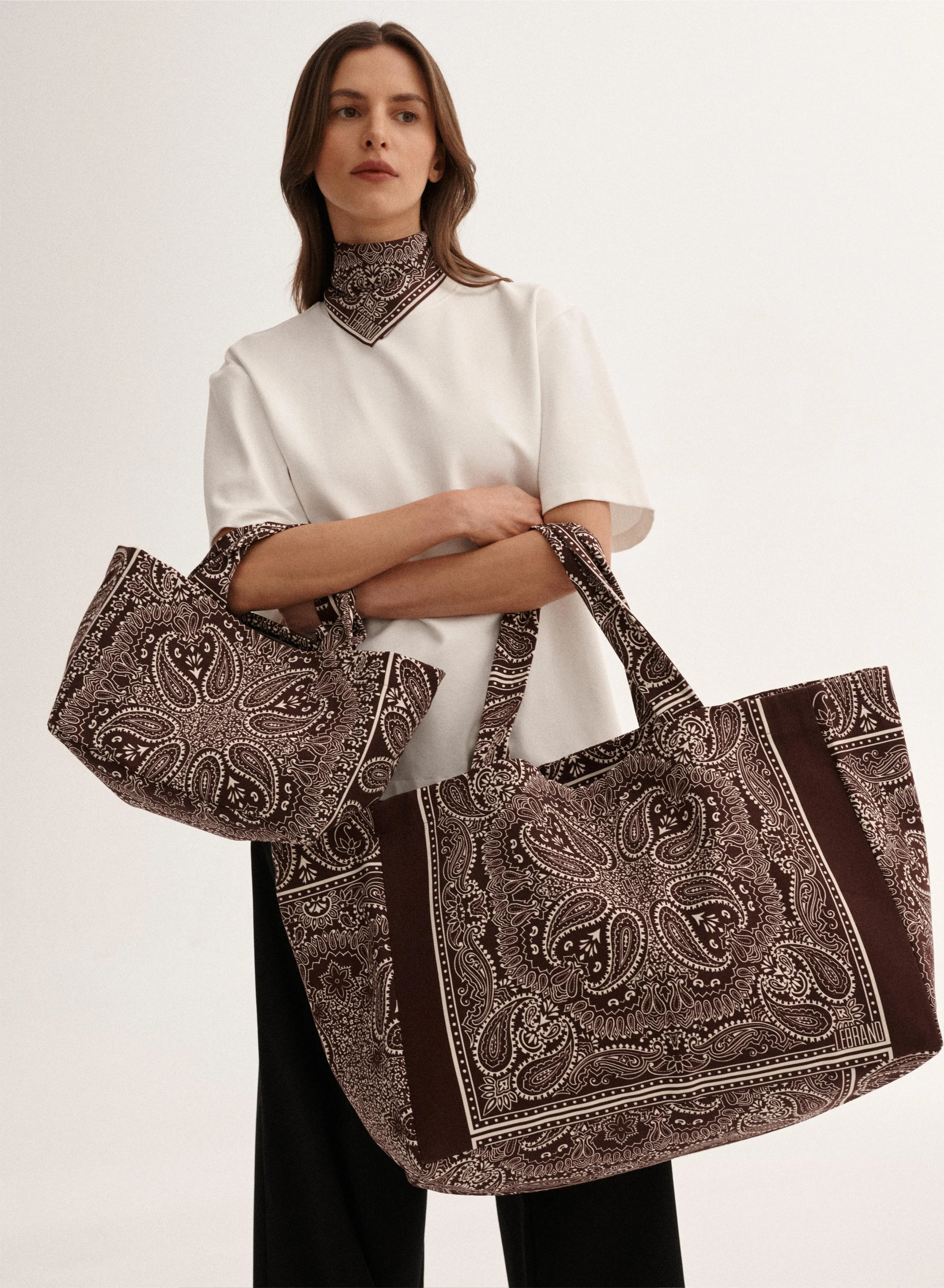 Torba Shopper Capri Bordowy sold by Le Brand product image thumbnail 3