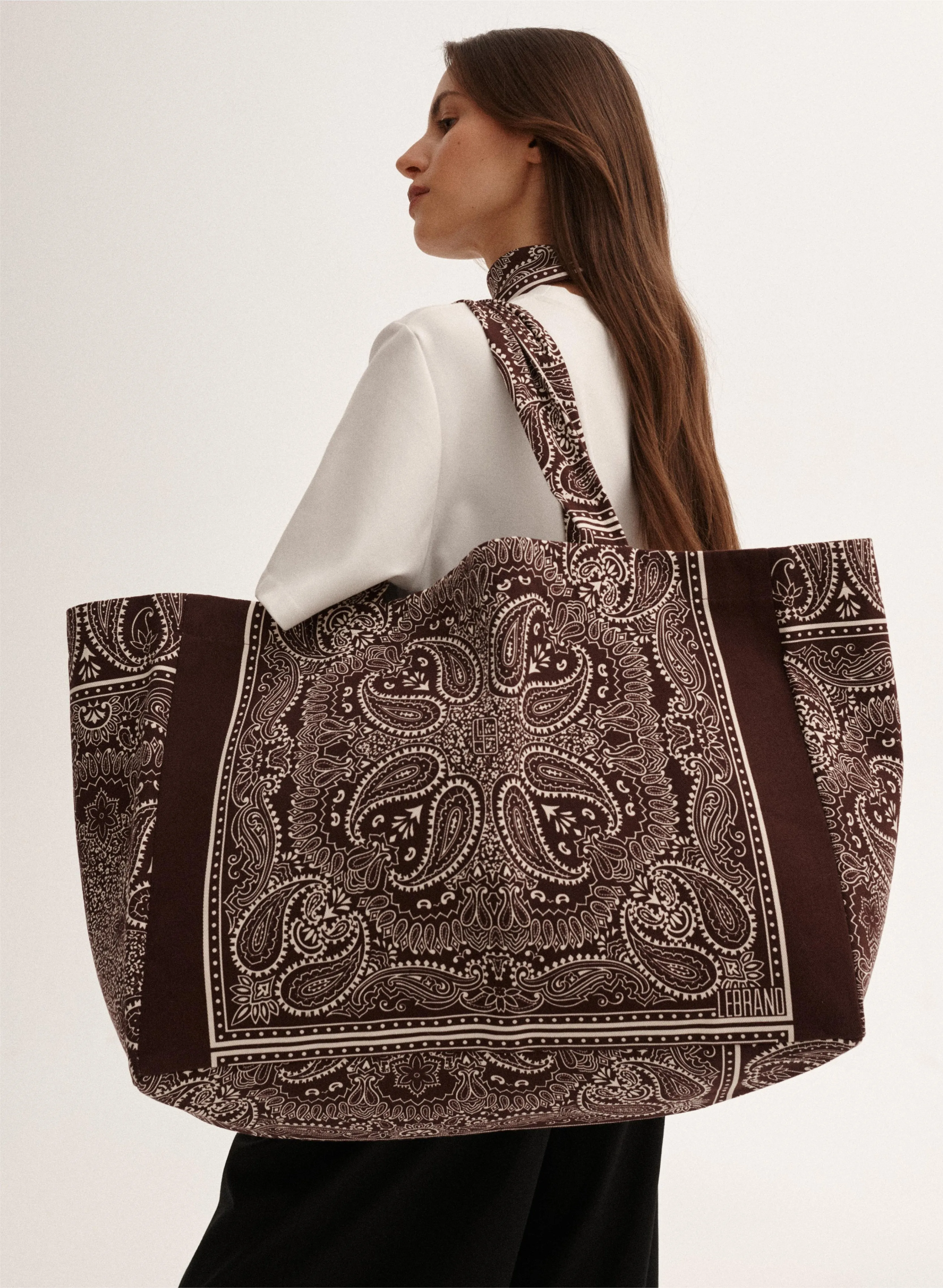Torba Shopper Capri Bordowy sold by Le Brand product image thumbnail 2