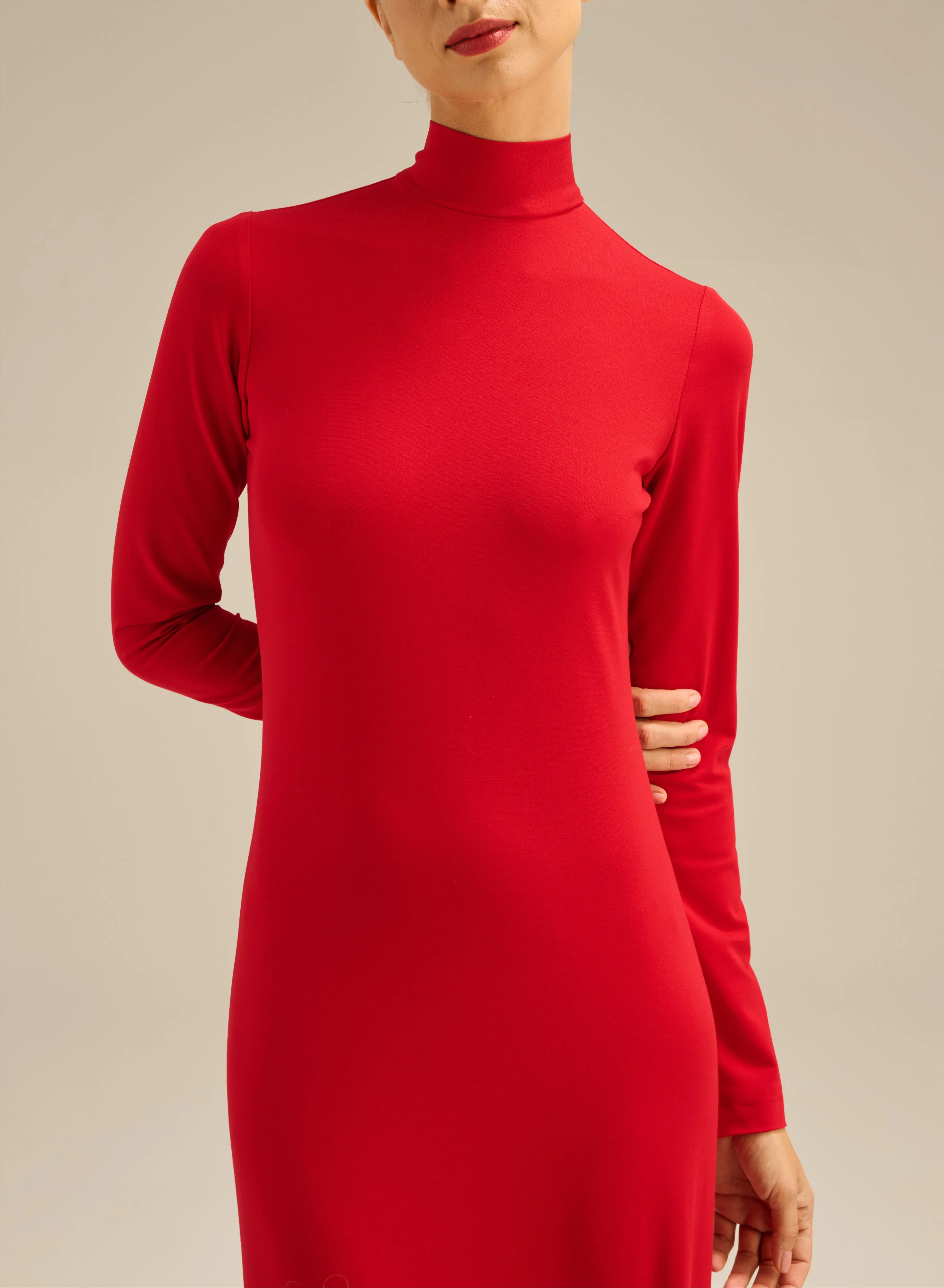 Sukienka maxi ze stójką czerwona - Taylor sold by Le Brand product image thumbnail 2