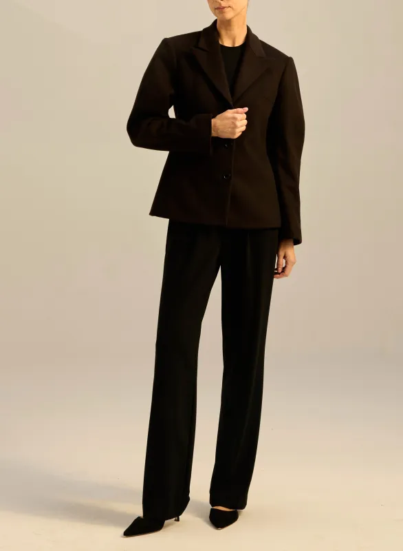 Marynarka z wełny dziewiczej z zaznaczoną talią - Mel sold by Le Brand