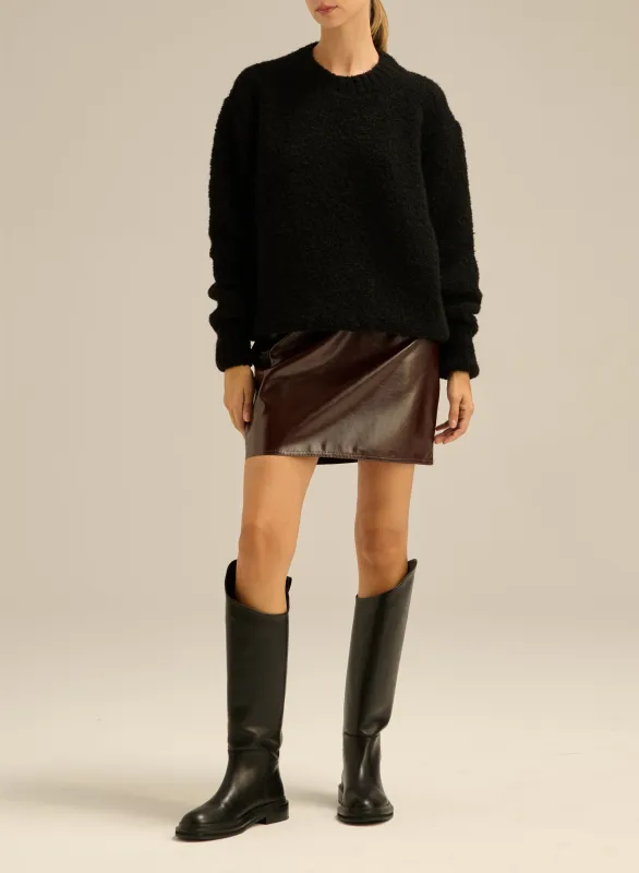 Sweter z mięsistej dzianiny w kolorze czarnym - Billie made by Le Brand