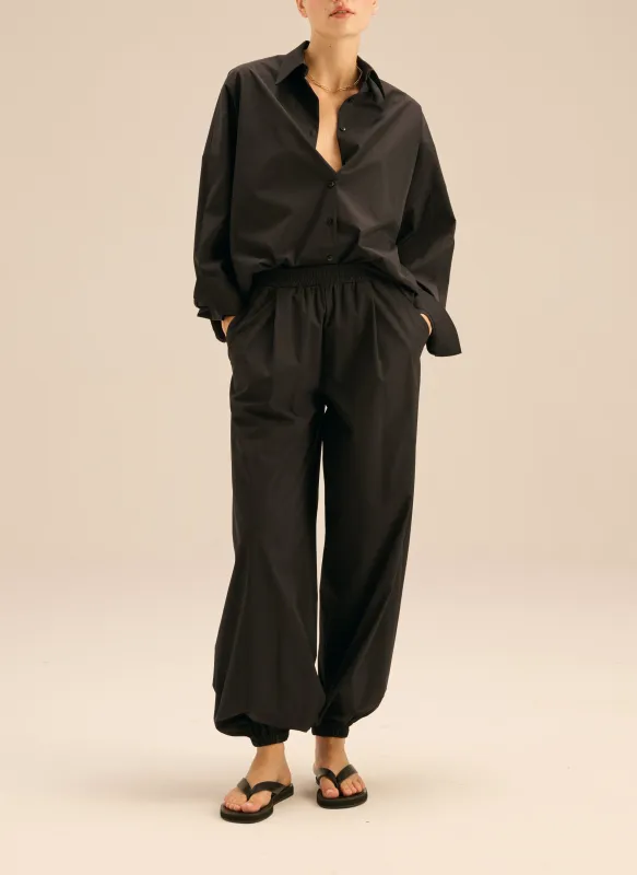 Spodnie z ortalionu ze ściągaczami przy kostkach - Lenny sold by Le Brand