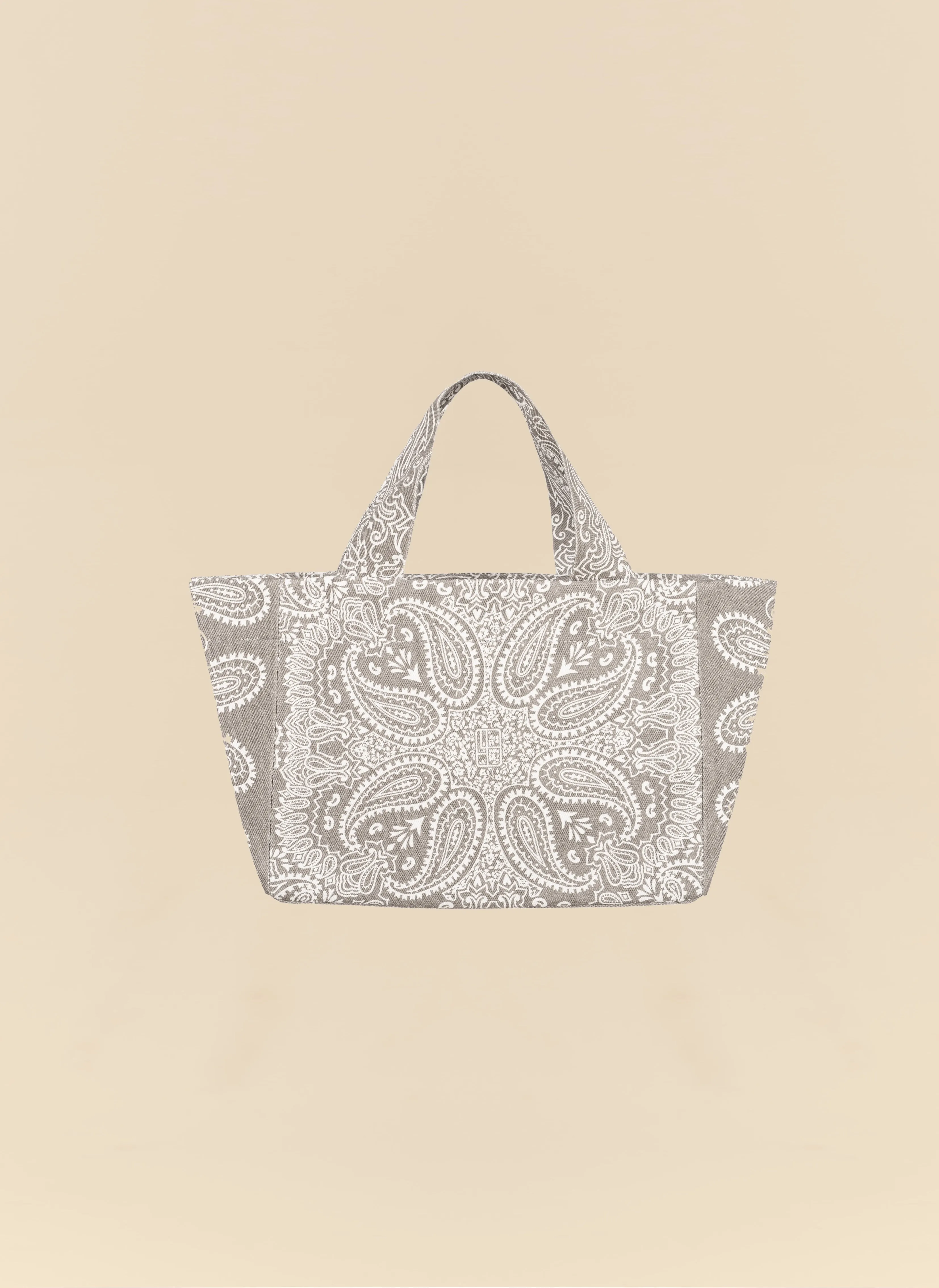 Torba mini typu shopper szara z printem - Mia sold by Le Brand product image thumbnail 3