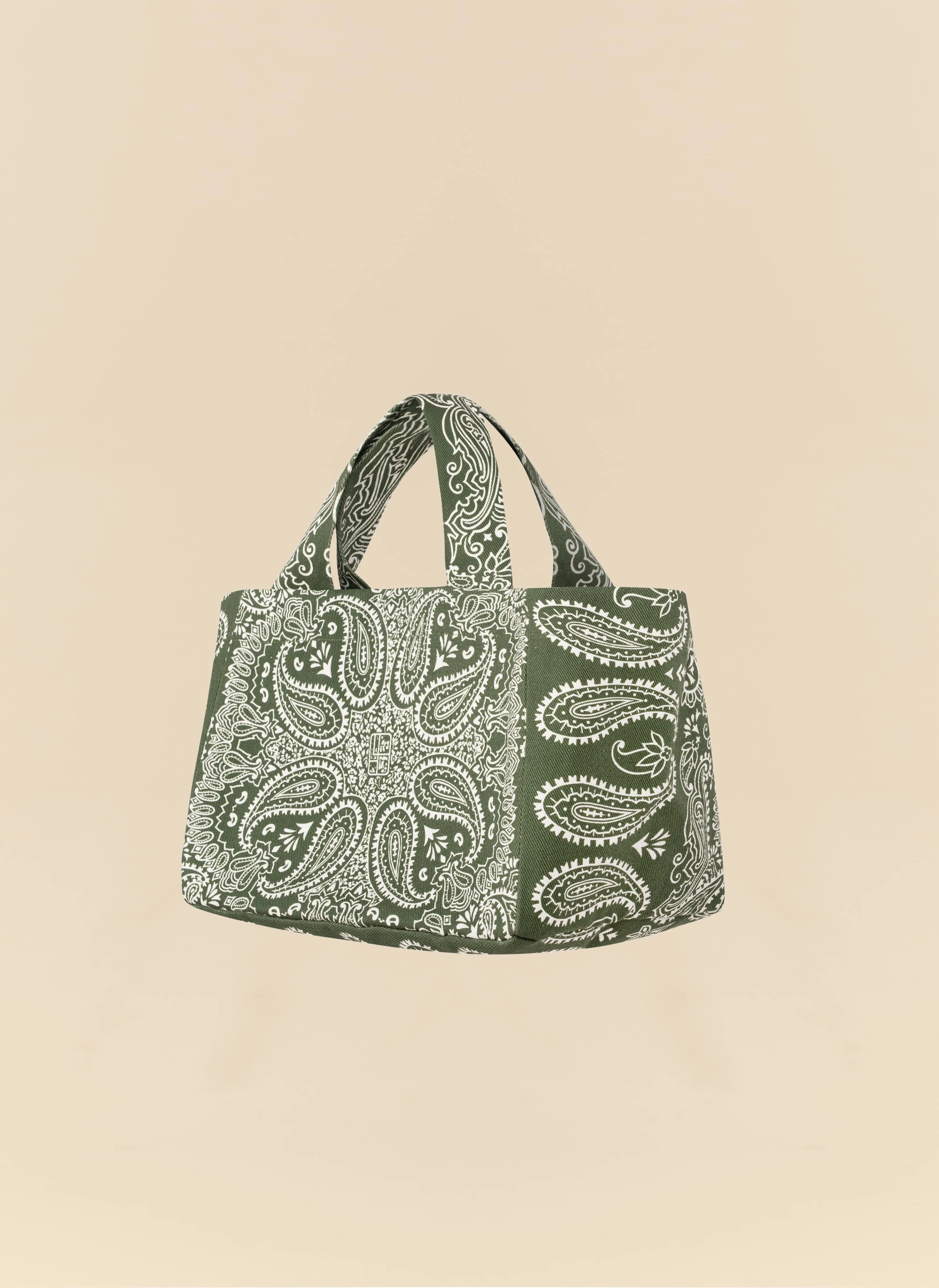 Torba mini typu shopper zielona z printem - Mia sold by Le Brand product image thumbnail 4