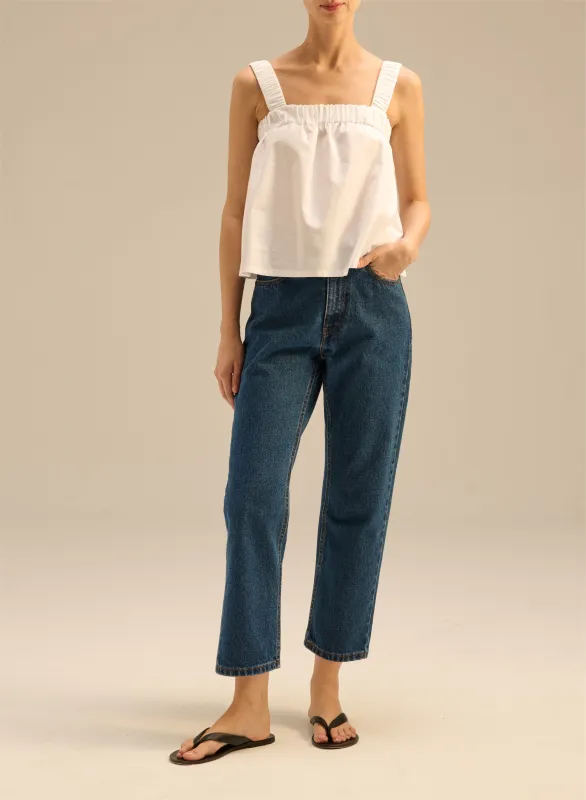 Top na ramiączkach o luźnym kroju - Lara sold by Le Brand