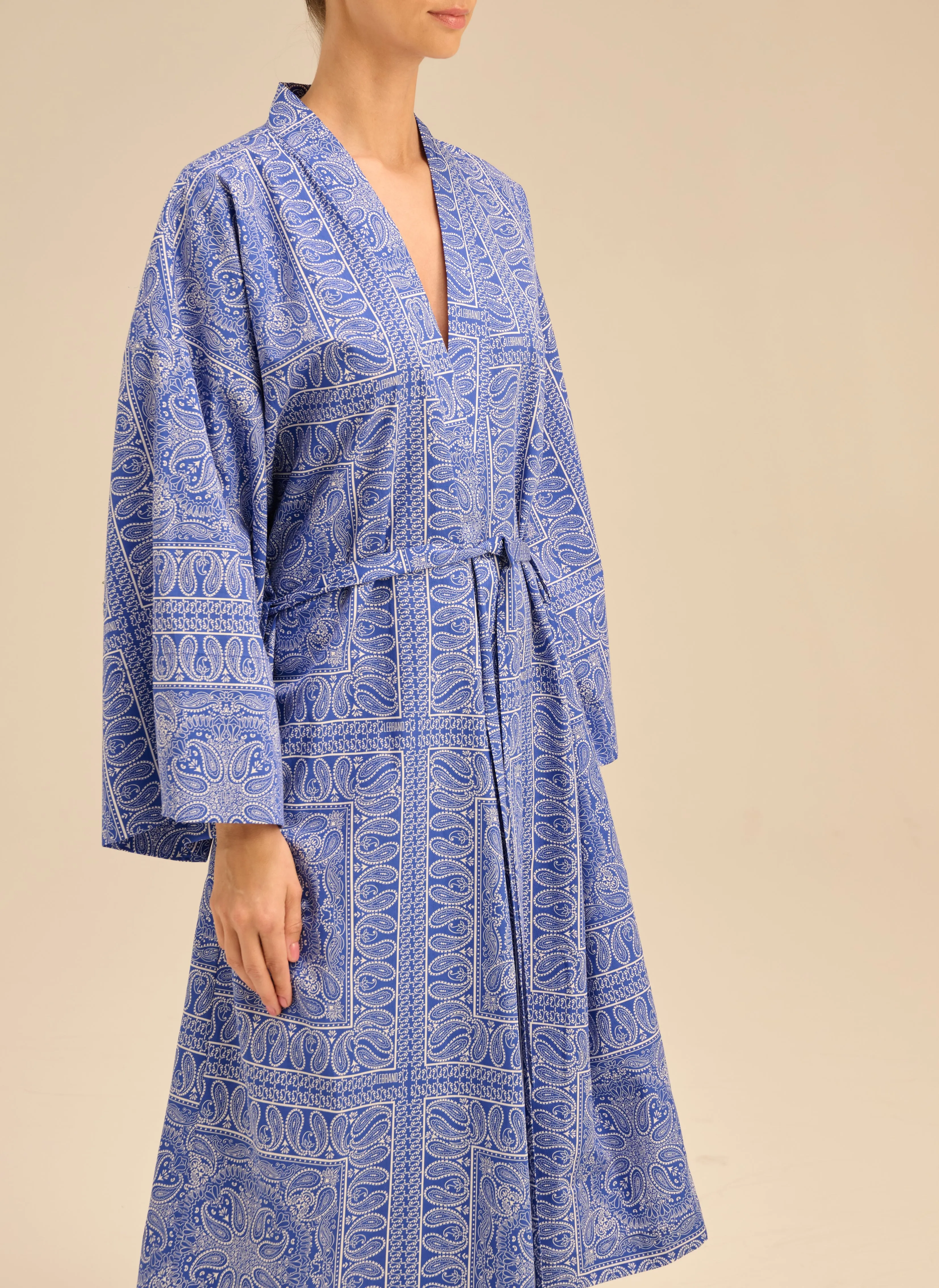 Kimono z bawełny we wzór bandany - Musolla sold by Le Brand product image thumbnail 2
