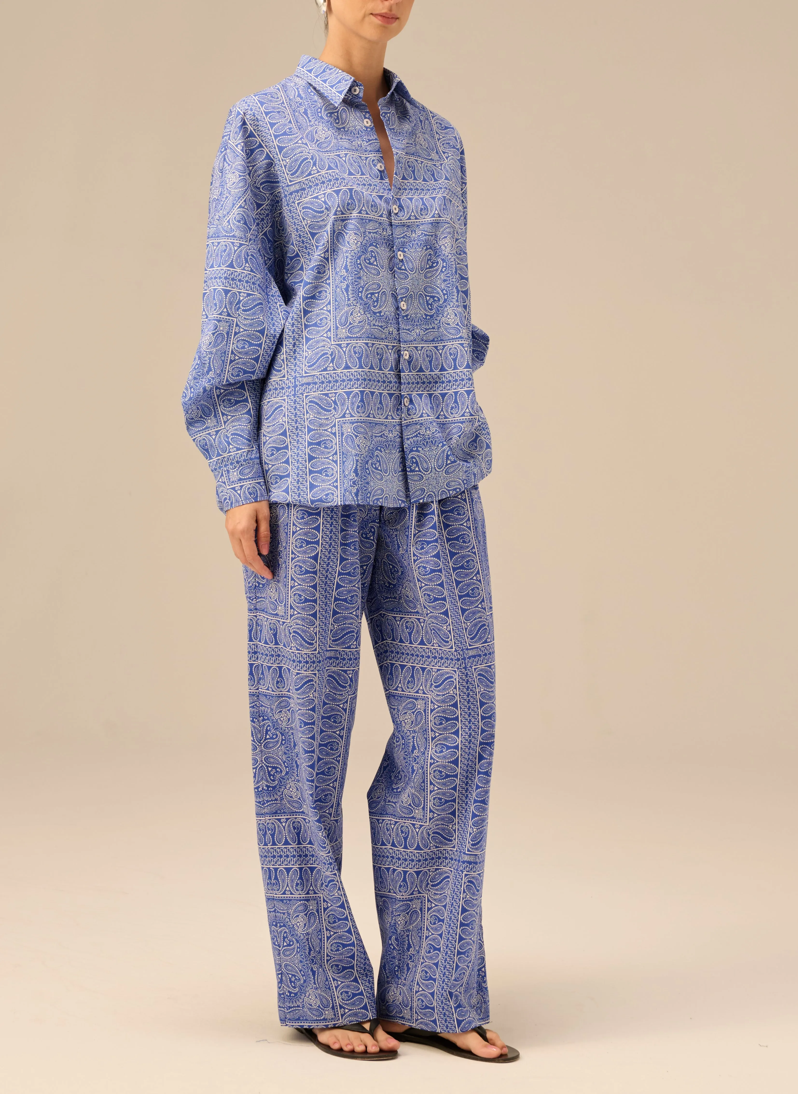 Spodnie z elastyczną talią w print bandany - Sammy sold by Le Brand product image thumbnail 2