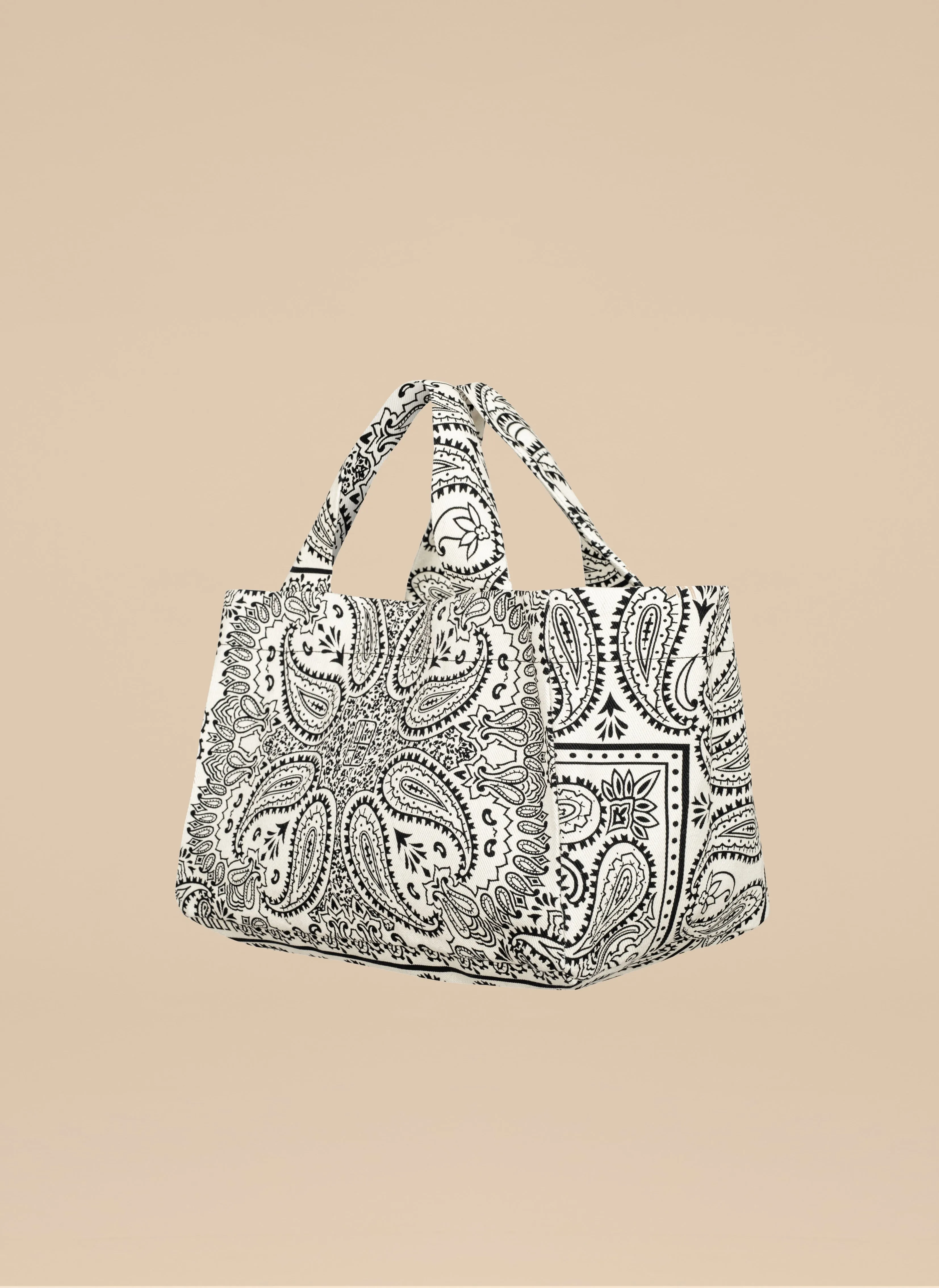 Torba mini typu shopper ecru z printem - Mia sold by Le Brand product image thumbnail 5