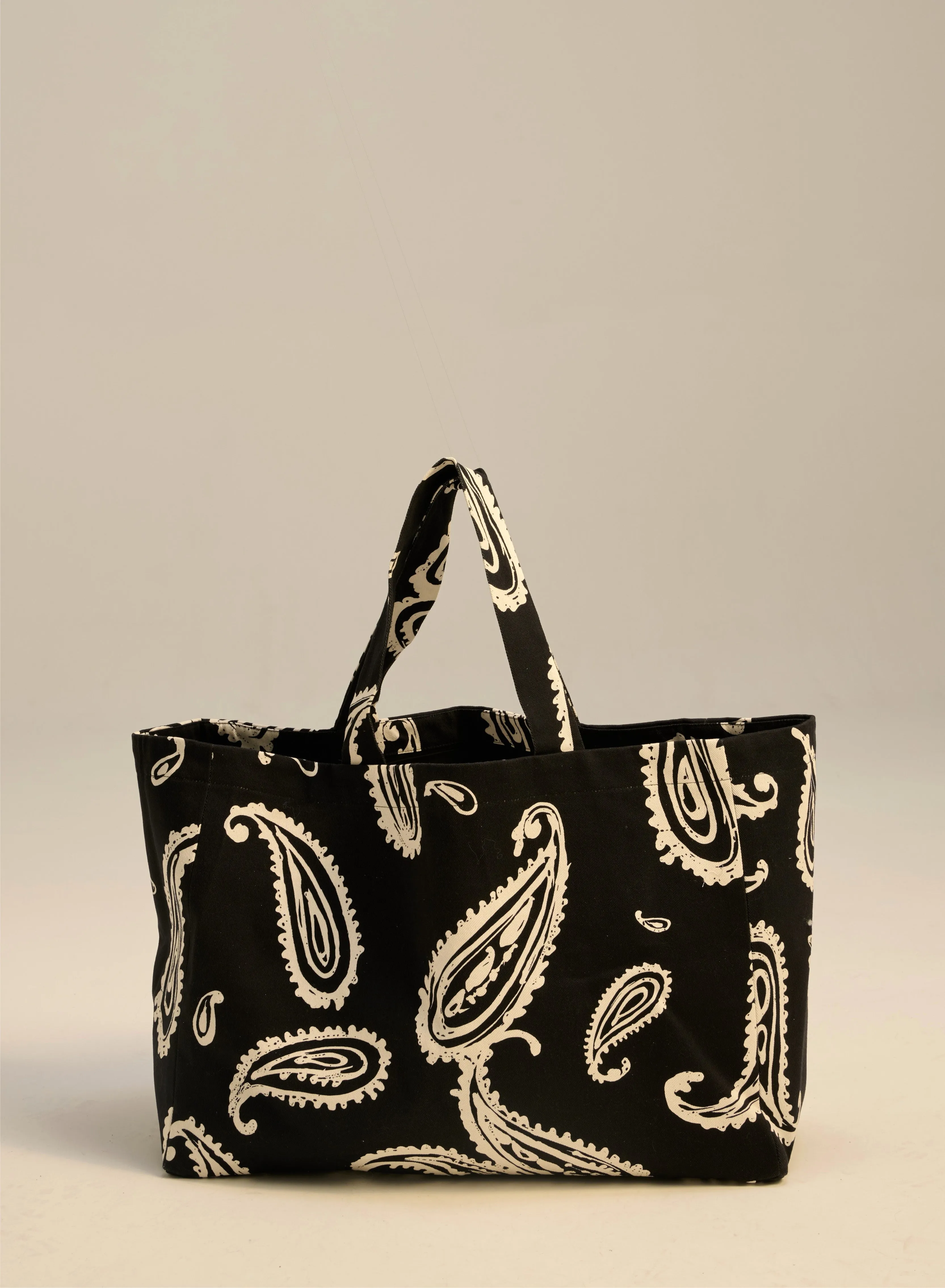 Torba typu shopper z bawełny czarna we wzór - Capri sold by Le Brand product image thumbnail 2