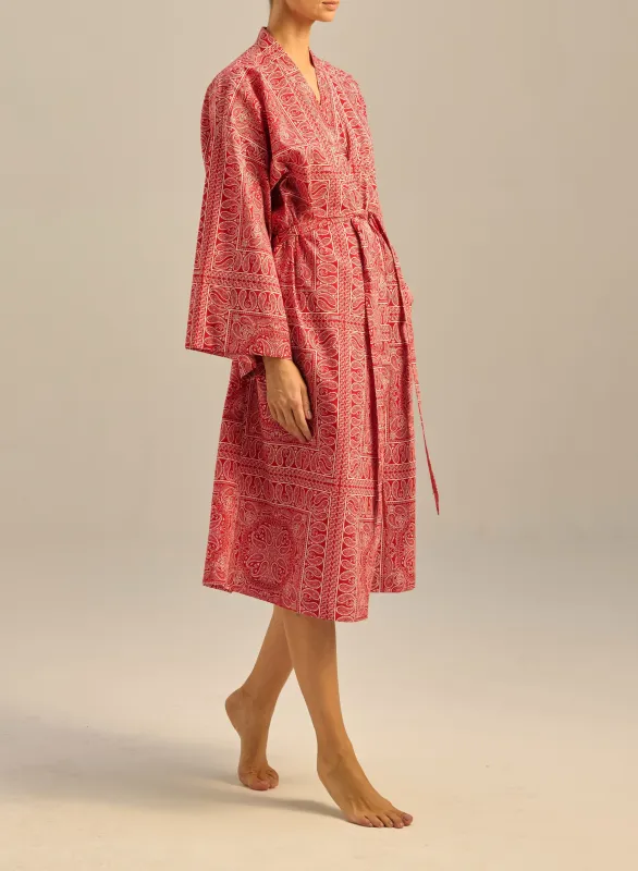 Kimono z bawełny we wzór bandany - Musolla sold by Le Brand