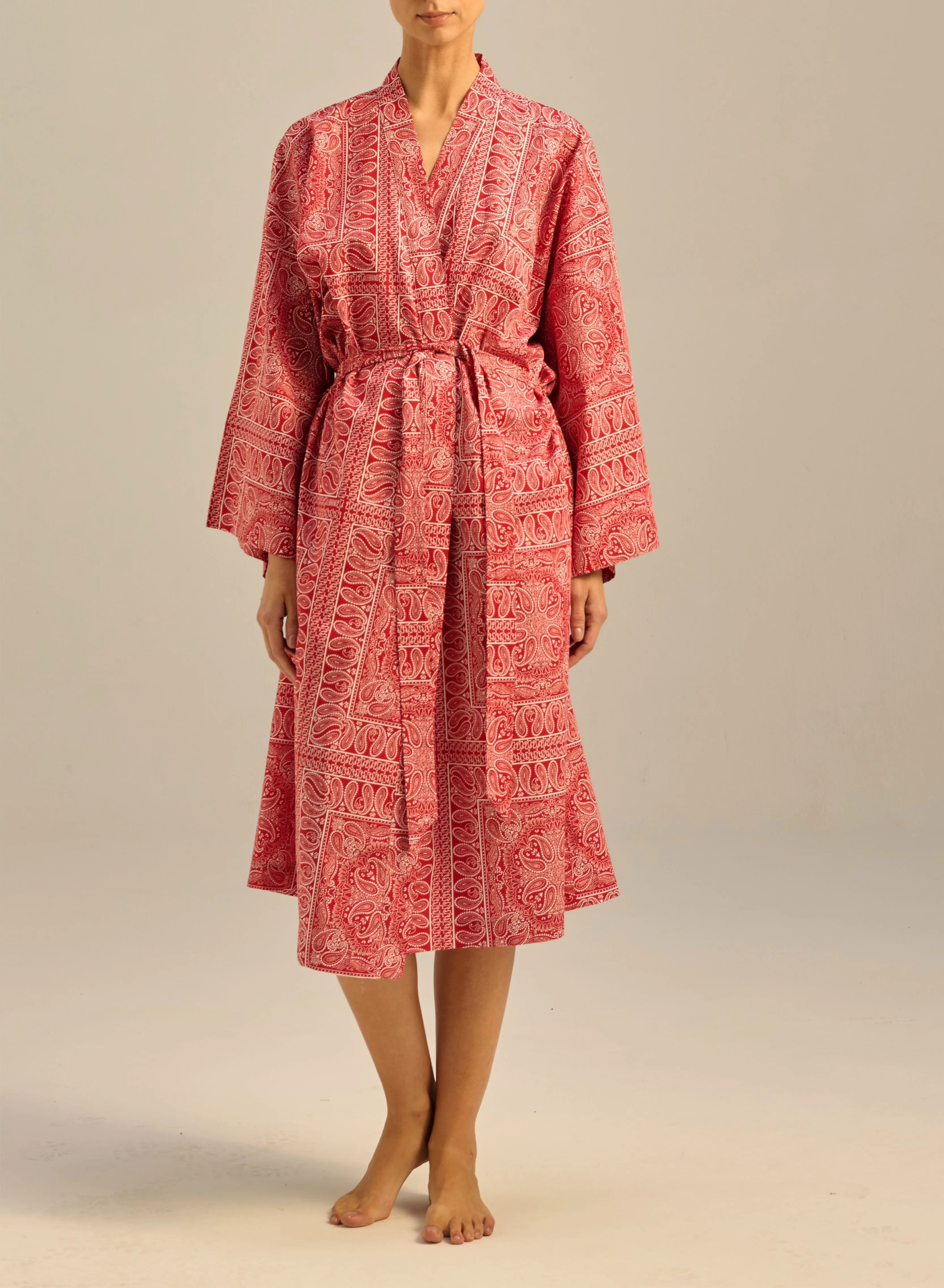 Kimono z bawełny we wzór bandany - Musolla sold by Le Brand product image thumbnail 2